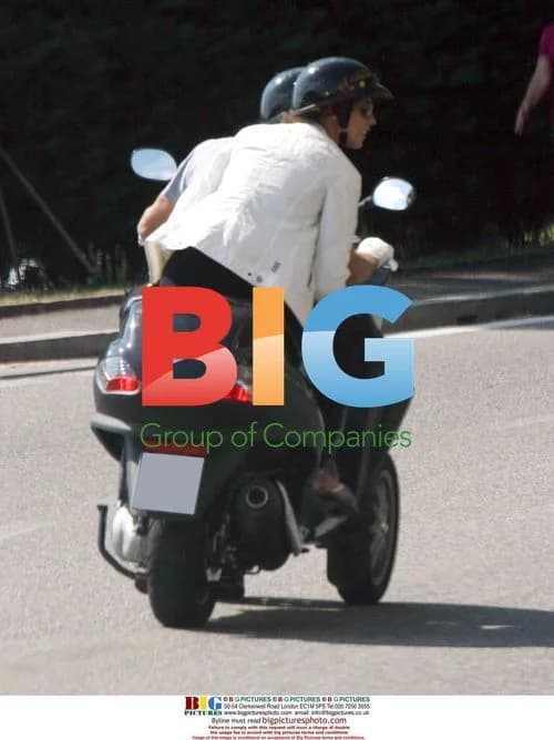 George Clooney Rides Scooter with Girlfriend in Italy