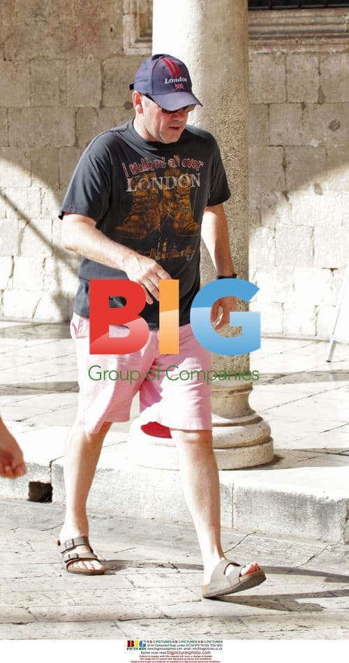 Kevin Spacey Walks in Dubrovnik, Croatia