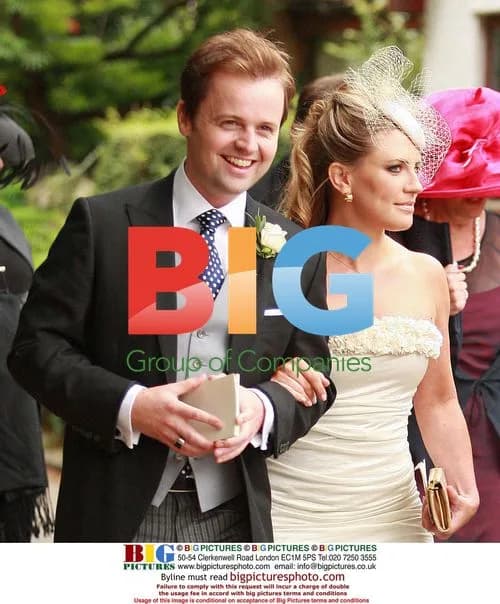 Dec Donnelly and Georgie Thompson at Wedding