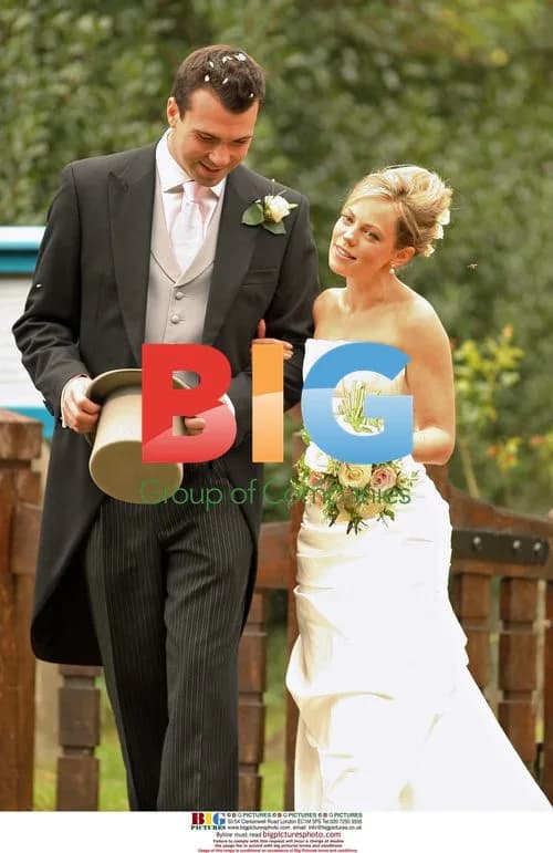 Dec Donnelly and Georgie Thompson at Wedding