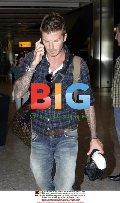 David Beckham Departs Heathrow