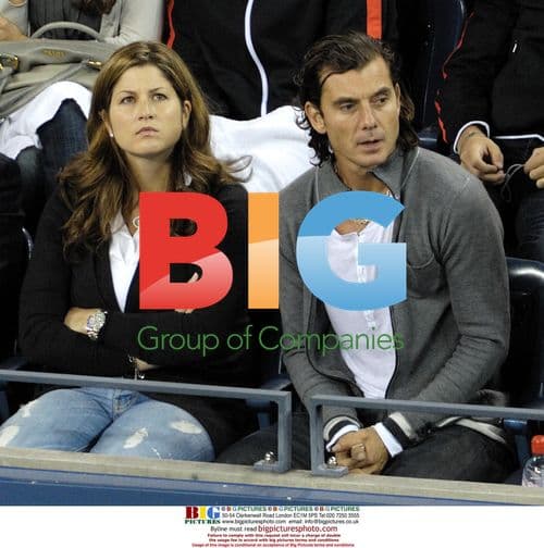 Roger Federer's Wife Mirka and Gavin Rossdale at 2009 U.S. Open
