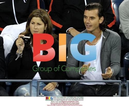 Roger Federer's wife Mirka and Gavin Rossdale at 2009 U.S. Open