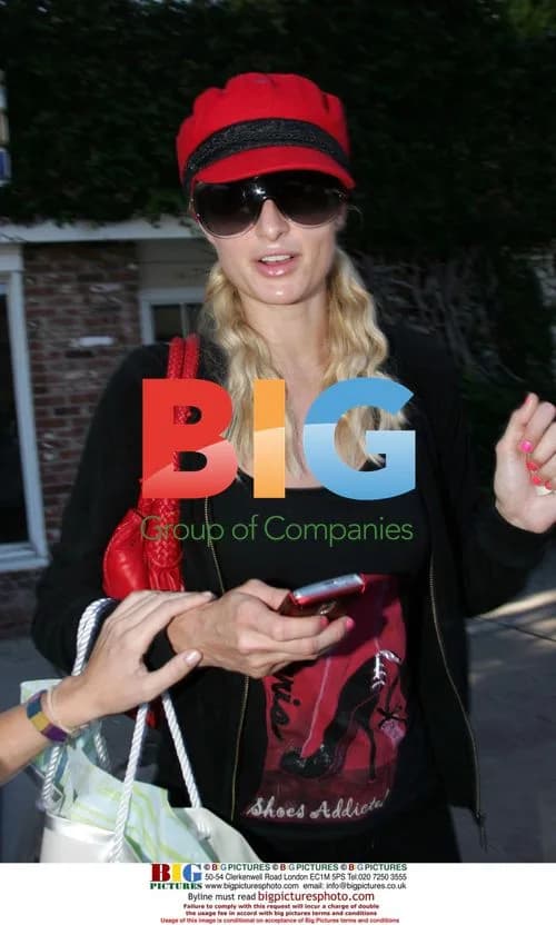 Paris Hilton at Beverly Hills Salon