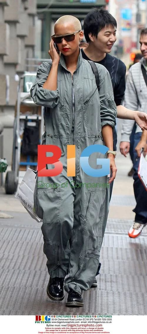 Amber Rose Walks and Talks in Soho