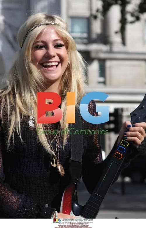 Pixie Lott Guitar Hero Photocall
