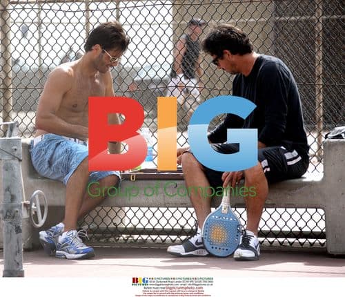 David Charvet Plays Paddle Ball