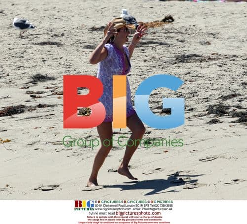 Rod Stewart and family at Paradise Cove