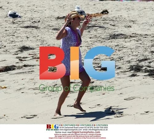 Rod Stewart and family at Paradise Cove