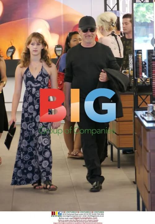 Steven Spielberg shopping with daughter