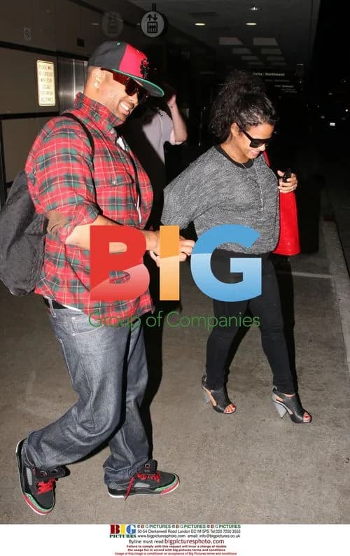 Christina Milian and The-Dream at LAX