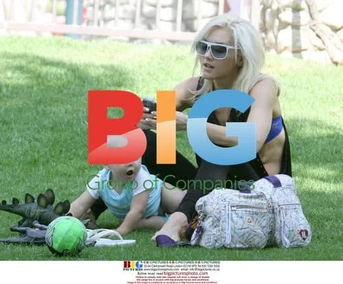 Gwen Stefani and family at park and lunch