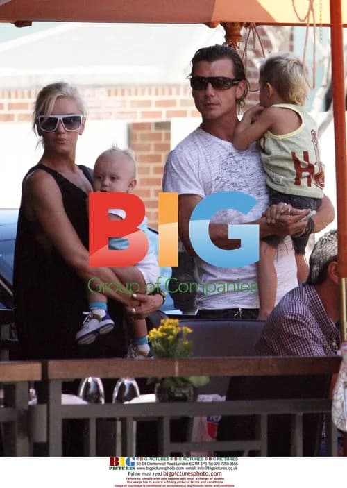 Gwen Stefani and Family at Park and Lunch