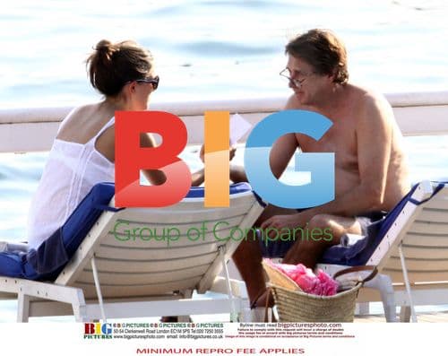 Bryan Ferry and Girlfriend Relax on Vacation