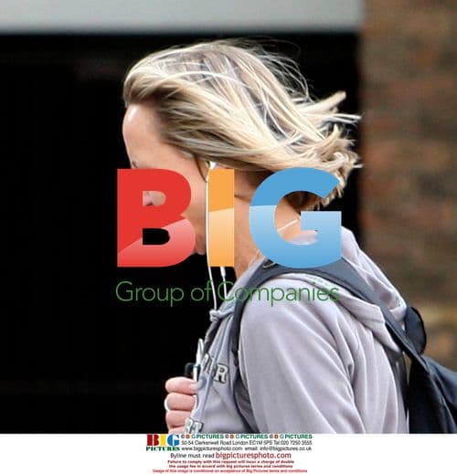 Carol McGiffin Leaves Gym in London