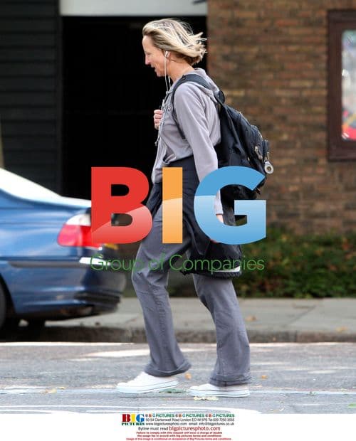 Carol McGiffin Leaving Gym in London