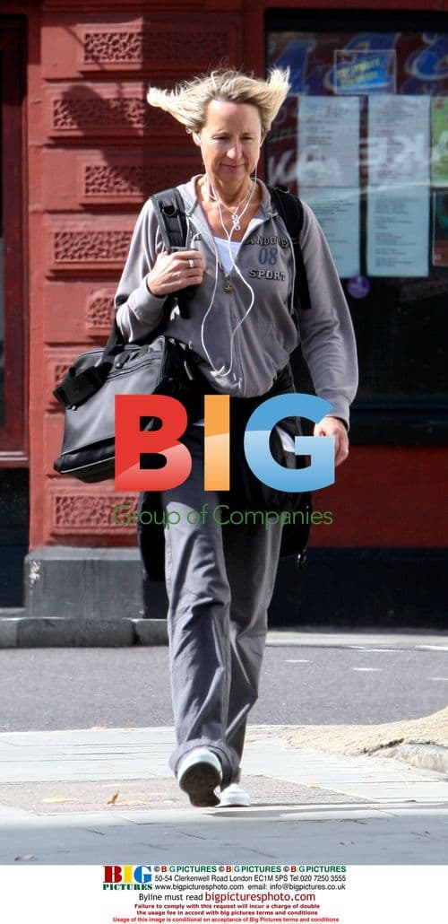 Carol McGiffin Walks Home from Gym in London