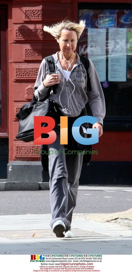 Carol McGiffin Walks Home from Gym in London