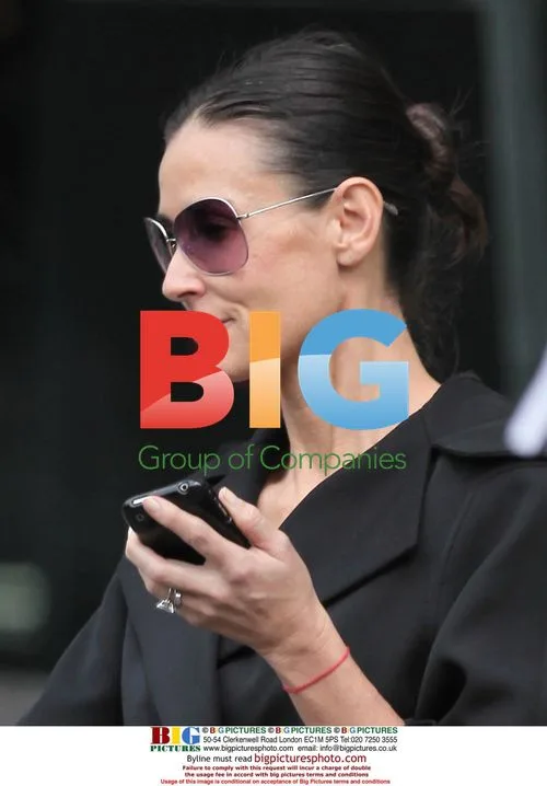 Demi Moore and Ashton Kutcher Leaving Hotel