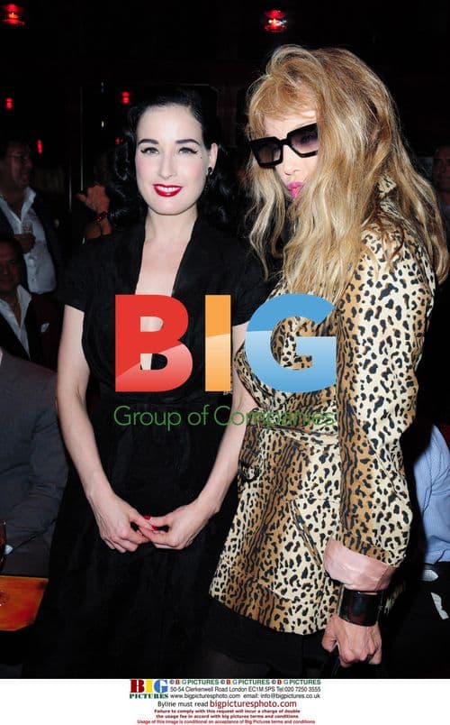 Dita Von Teese & Arielle Dombasle at Paris Premiere