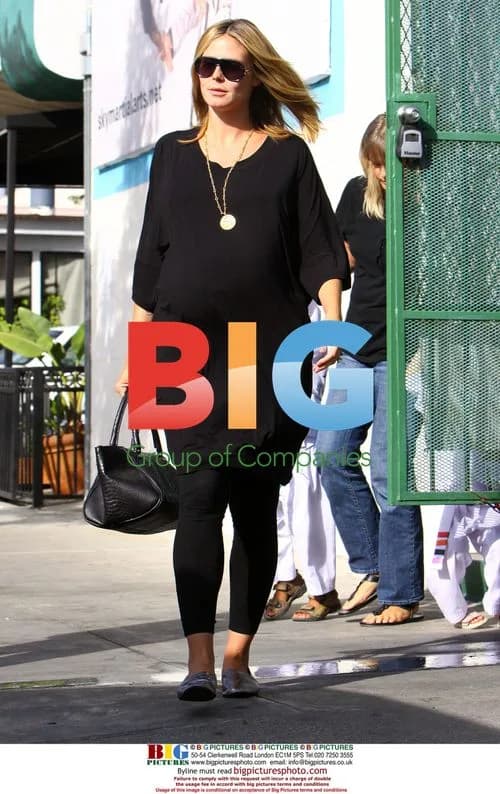 Heidi Klum Takes Kids to Martial Arts Class