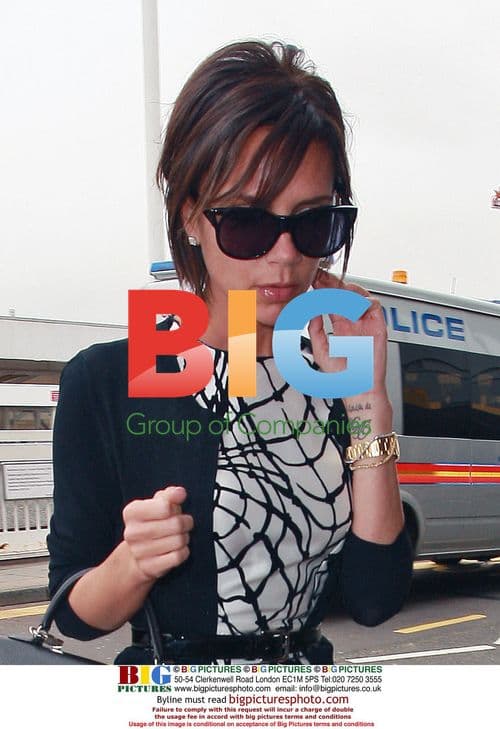 Victoria Beckham at Heathrow Airport