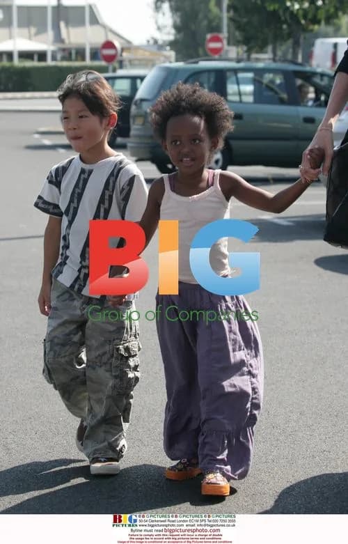 Angelina Jolie with Kids at Toys R Us
