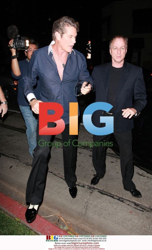 David Hasselhoff Arrives at Coco De Mer Event