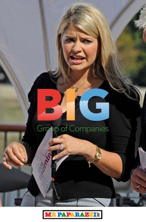 Holly Willoughby and Phillip Schofield filming This Morning