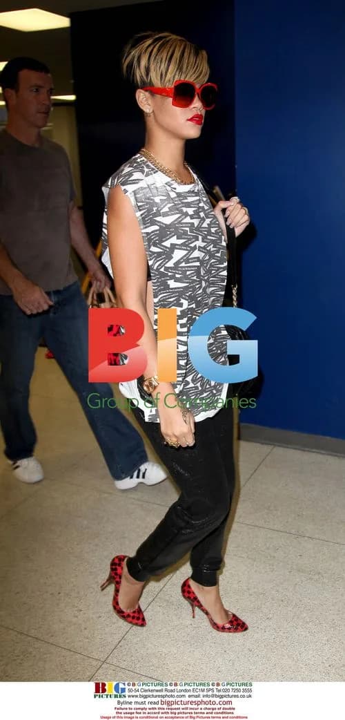 Rihanna at JFK Airport