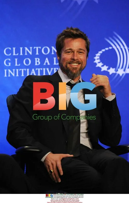Brad Pitt at Clinton Global Initiative