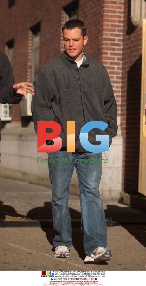 Ellen Barkin Visits Matt Damon On Set