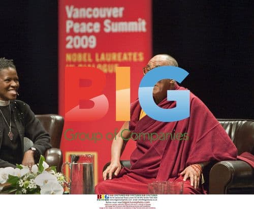 Dalai Lama and Reverand Mpho Tutu at Vancouver Peace Summit