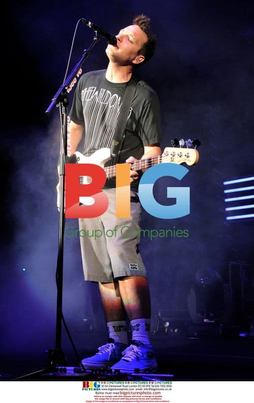 Mark Hoppus of Blink 182 Performs