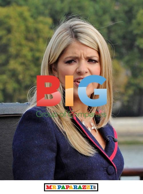 Holly Willoughby and Phillip Schofield filming This Morning