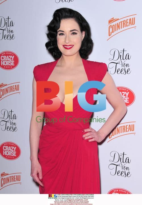 Dita Von Teese Arrives at Crazy Horse Paris