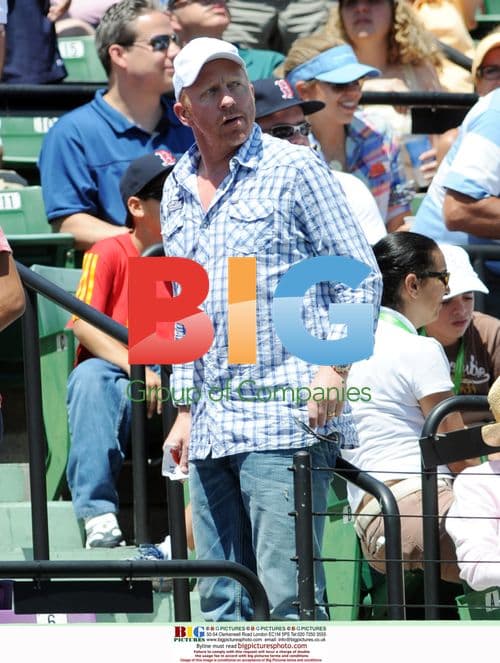 Boris Becker Watches Tennis Match