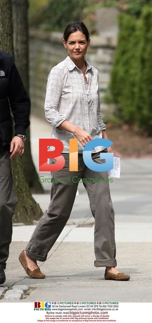 Katie Holmes on Set of 'Son of No One'