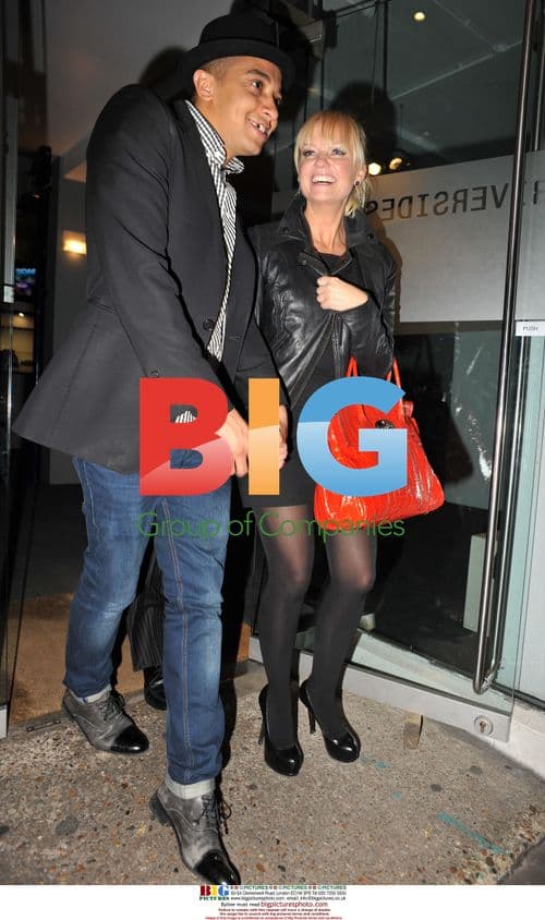 Emma Bunton and Jade Jones Leaving Studios