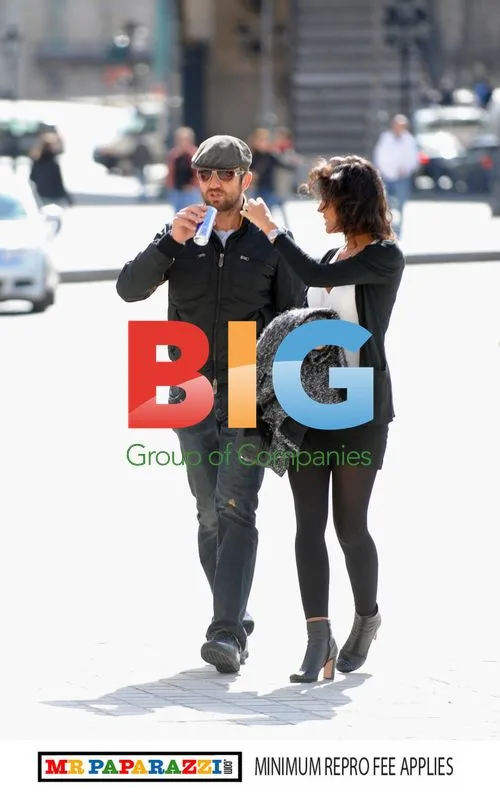 Gerard Butler with Laurie Cholewa in Paris