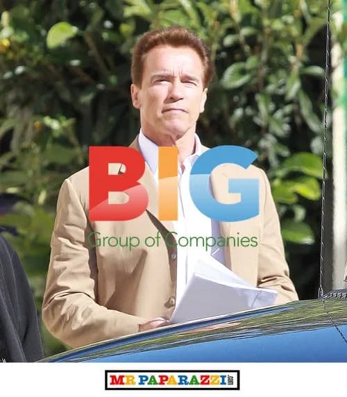 Arnold Schwarzenegger Out with Staff