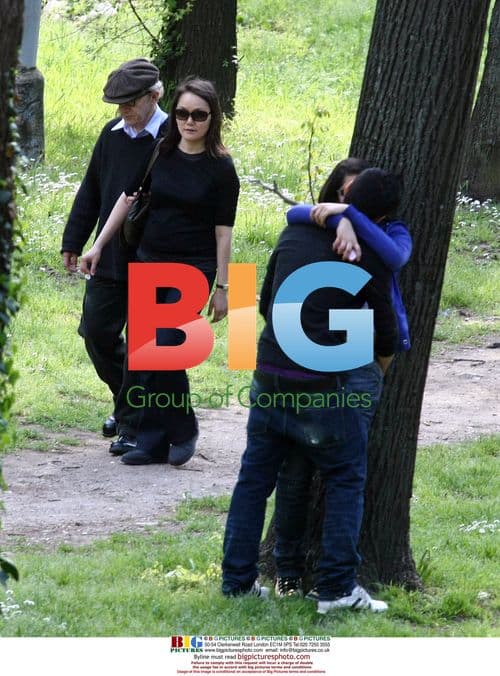 Woody Allen and Wife Take Stroll