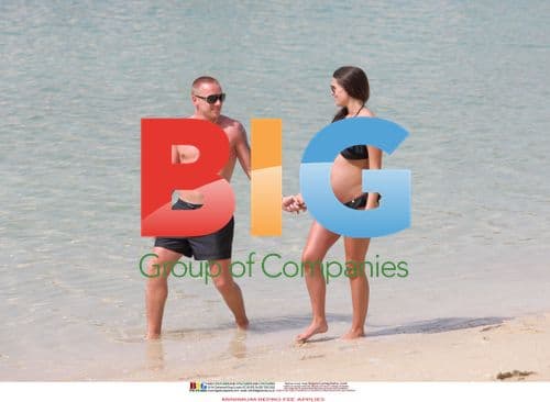 Pregnant Danielle Lloyd at Beach with Boyfriend