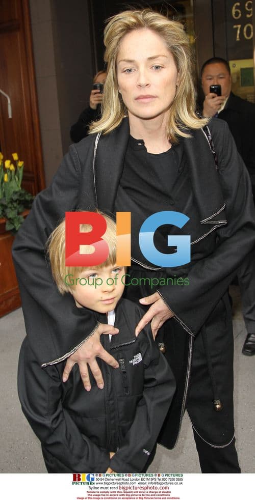 Sharon Stone and son Laird at lunch in NYC