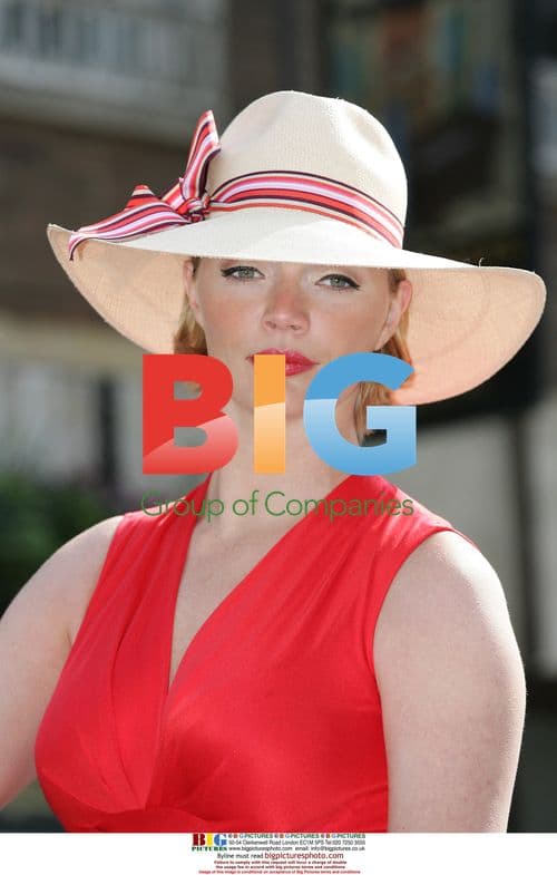 Jodie Kidd Poses on Horseback at Goodwood