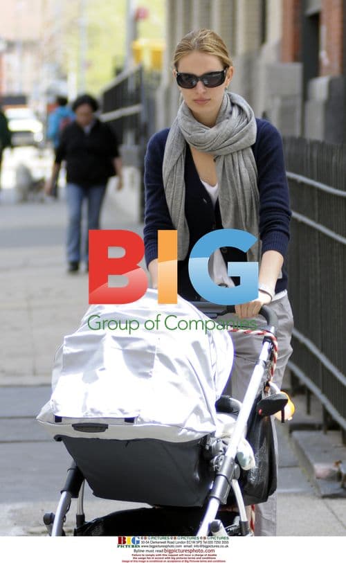 Karolina Kurkova with Fiance and Newborn Son