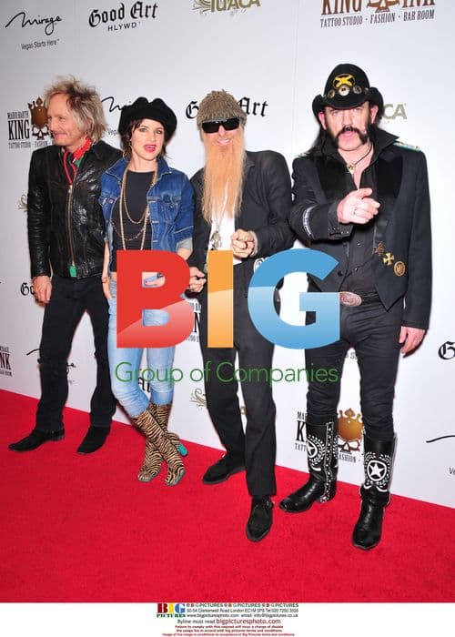 Juliette Lewis, Matt Sorum, Billy Gibbons & Lemmy Kilmister at King Ink Opening