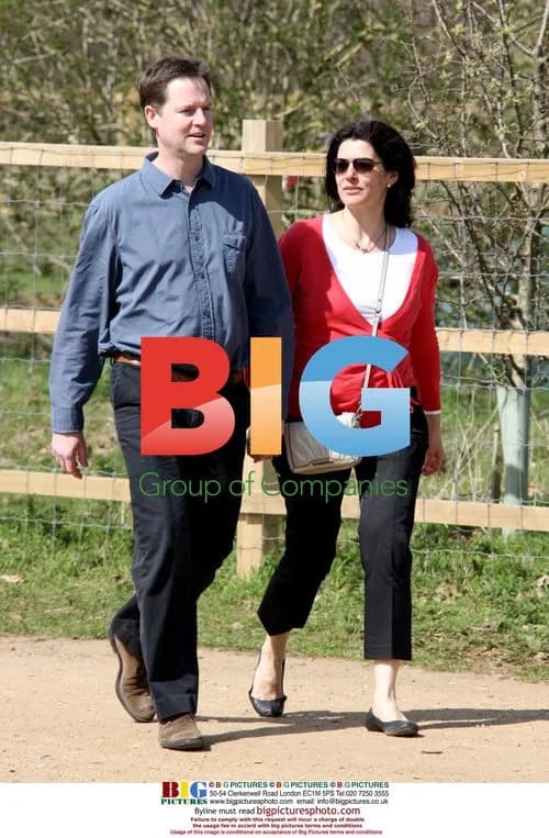 Nick Clegg and Miriam Gonzalez In Richmond Park