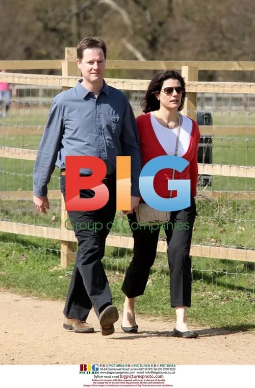 Nick Clegg and Miriam Gonzalez Stroll in Richmond Park