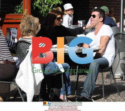 Simon Cowell with fiance Mezhgan Hussainy